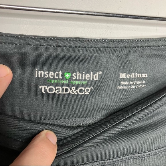 Toad & Co insect shield repellent apparel trail‎ leggings gray size medium - Picture 4 of 10